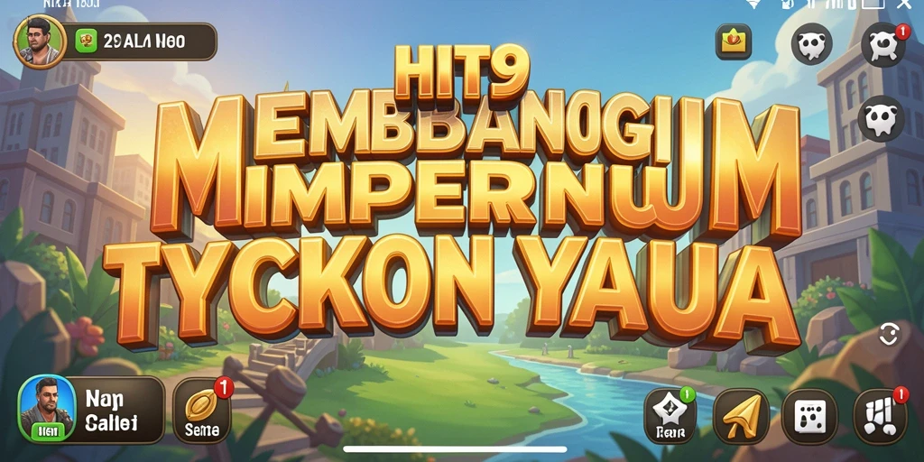Screenshot gameplay HIT9 memperlihatkan aksi seru membangun bisnis Tycoon.