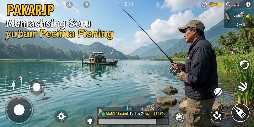 Gameplay PAKARJP menampilkan pengalaman memancing yang seru dan mendalam.