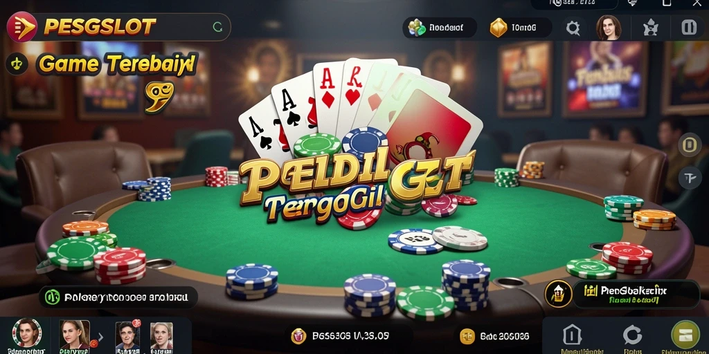 Screenshot PESGSLOT menampilkan aksi seru permainan Poker online.