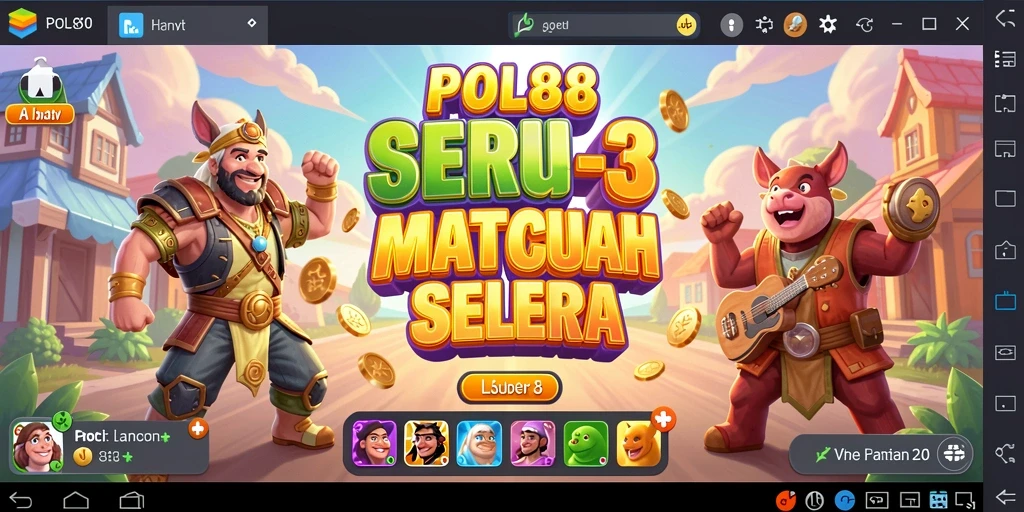 Screenshot dari gameplay Match-3 yang penuh warna dan menarik.