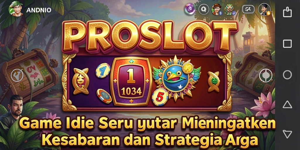 Tampilan gameplay PROSLOT yang penuh warna dan menawan.