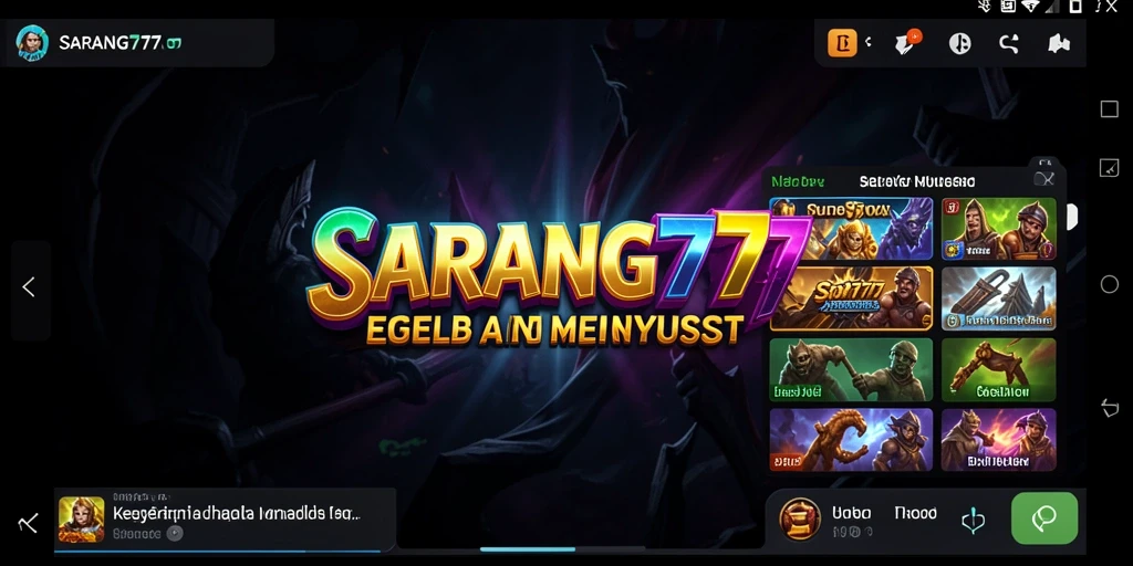 Screenshot gameplay SARANG777 menampilkan suasana menyeramkan dan ketegangan mendalam.