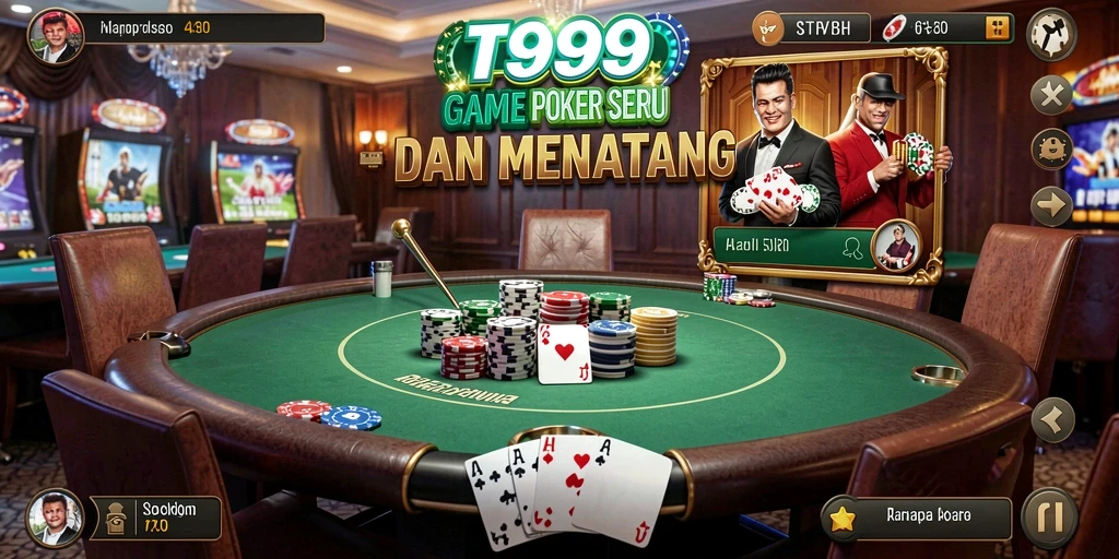 Tampilkan pengalaman seru bermain Poker di T9999.