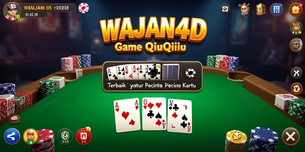 Tampilan gameplay menarik dari WAJAN4D dalam permainan QiuQiu.